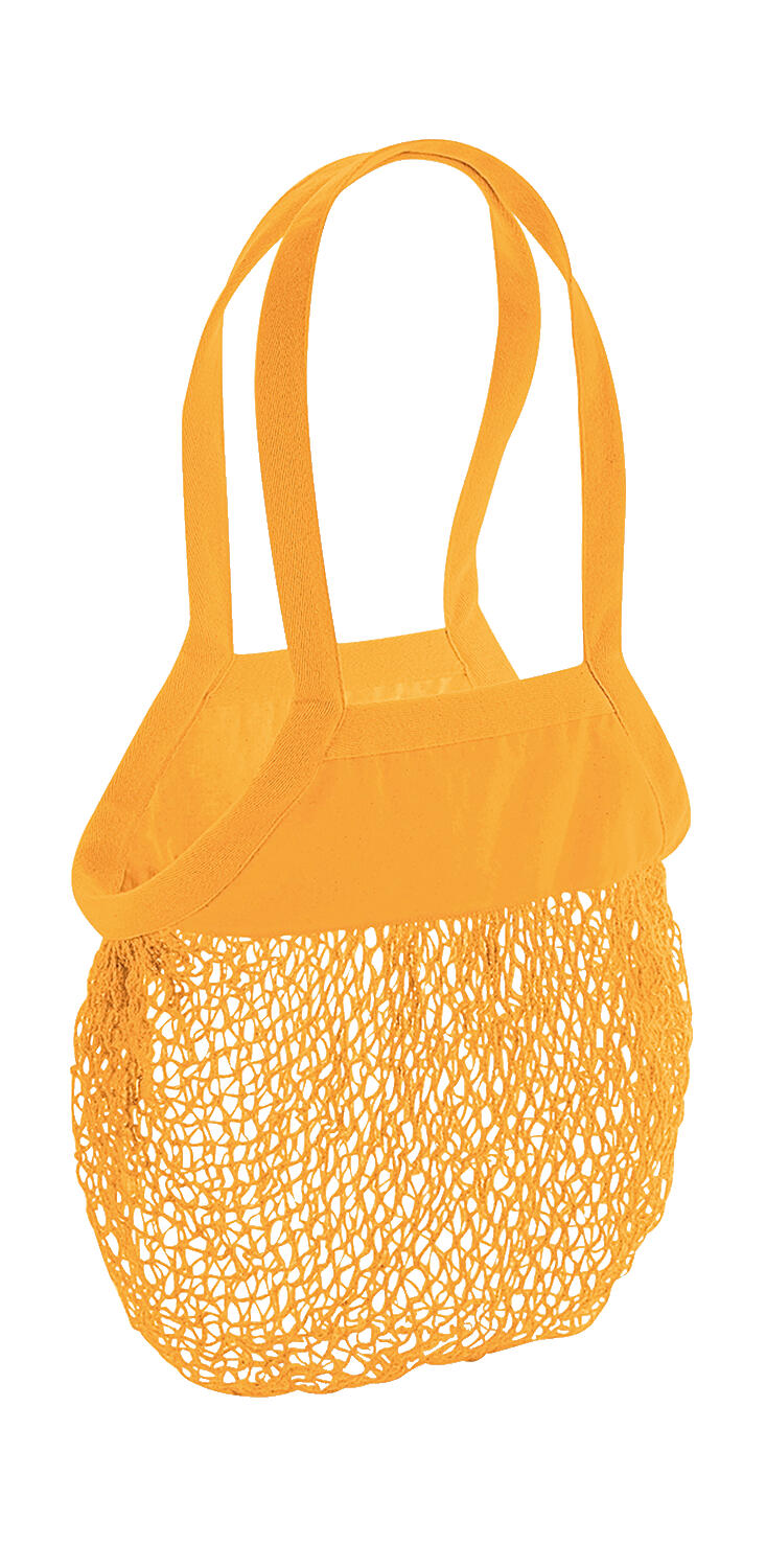 Organic Cotton Mesh Grocery Bag in Farbe Amber