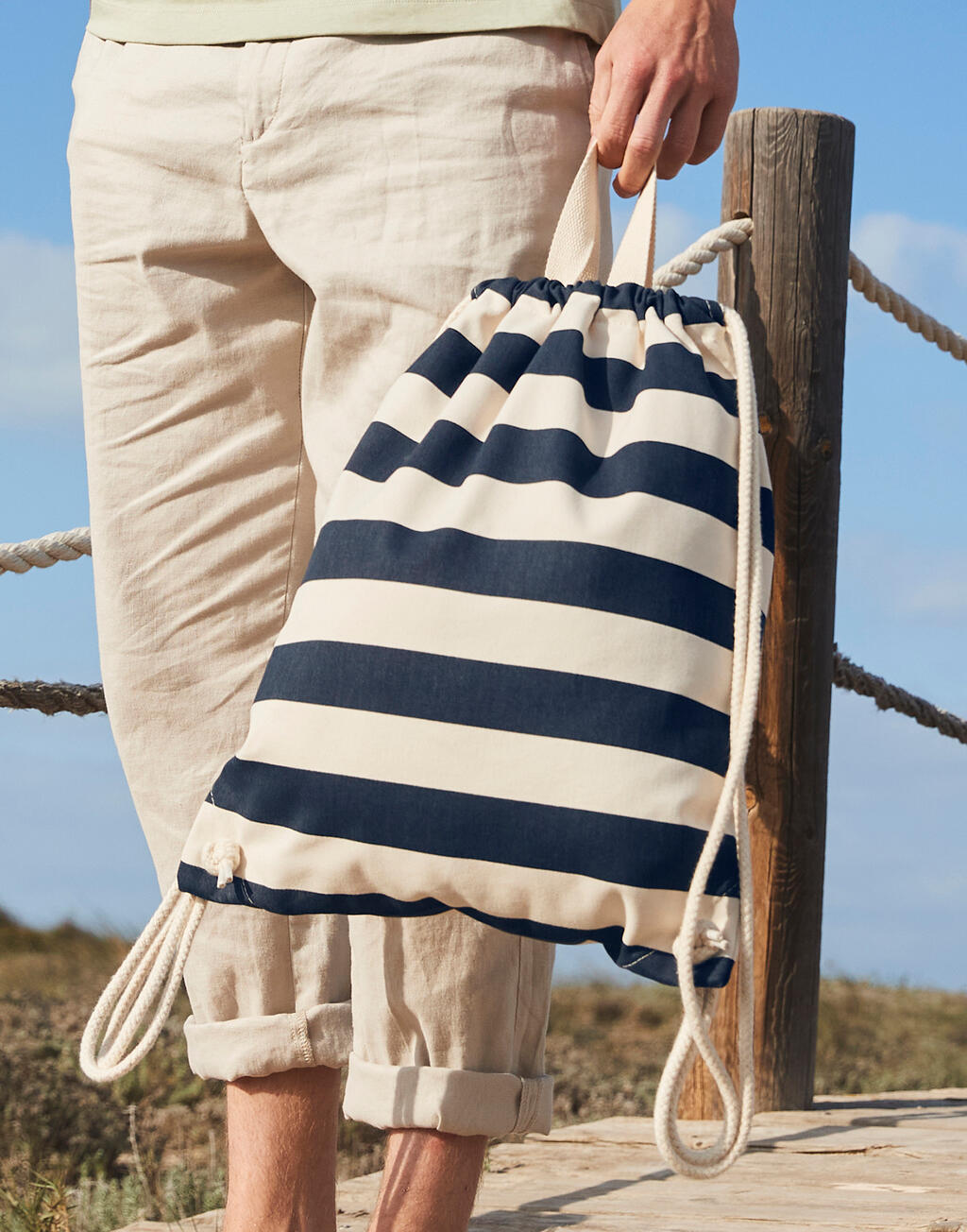 Nautical Gymsac in Farbe Natural
