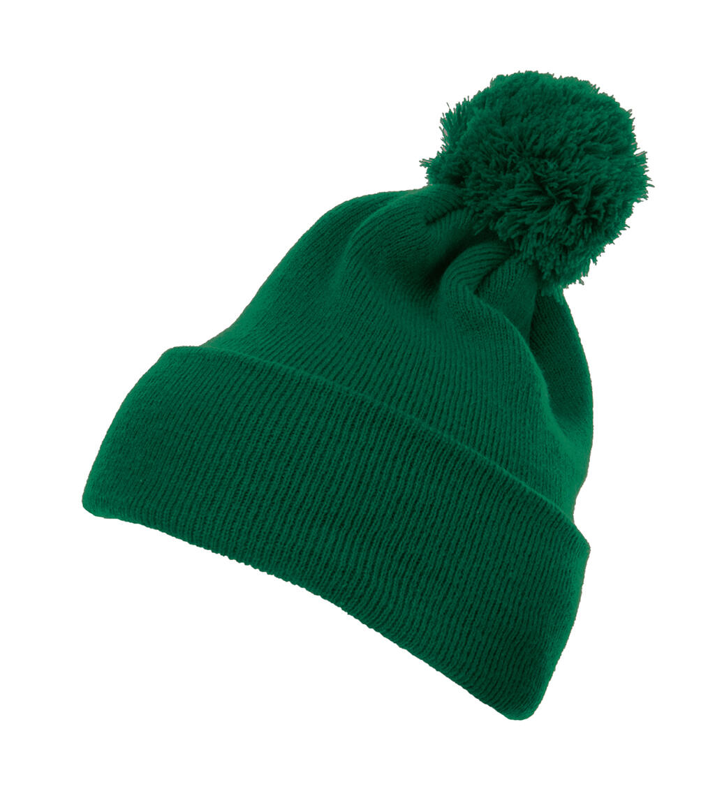 Cuffed Pom Pom Knit Beanie - ShirtStore