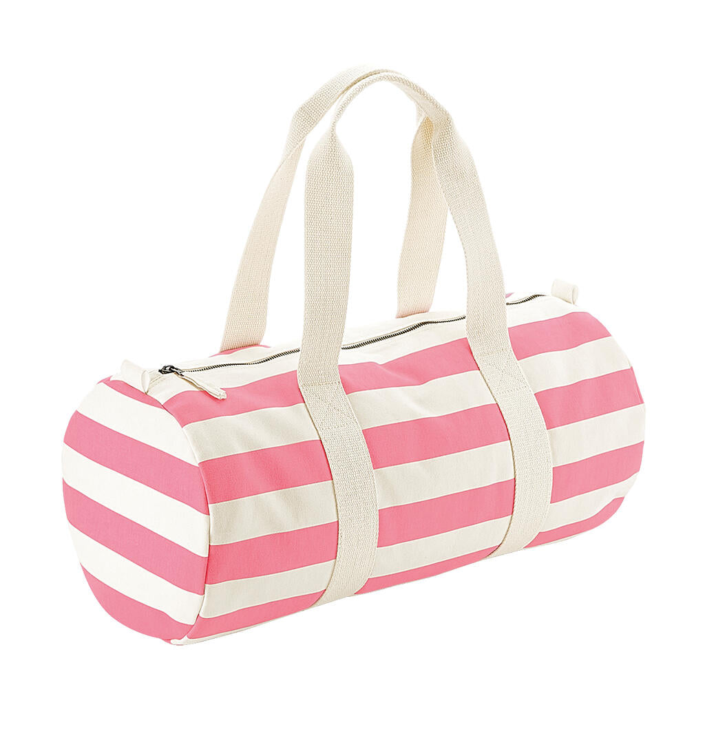 Nautical Barrel Bag in Farbe Natural/Pink