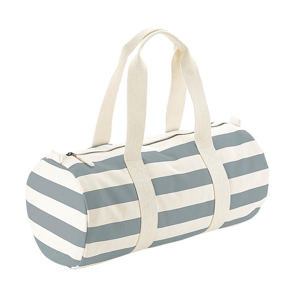 Nautical Barrel Bag in Farbe Natural/Grey