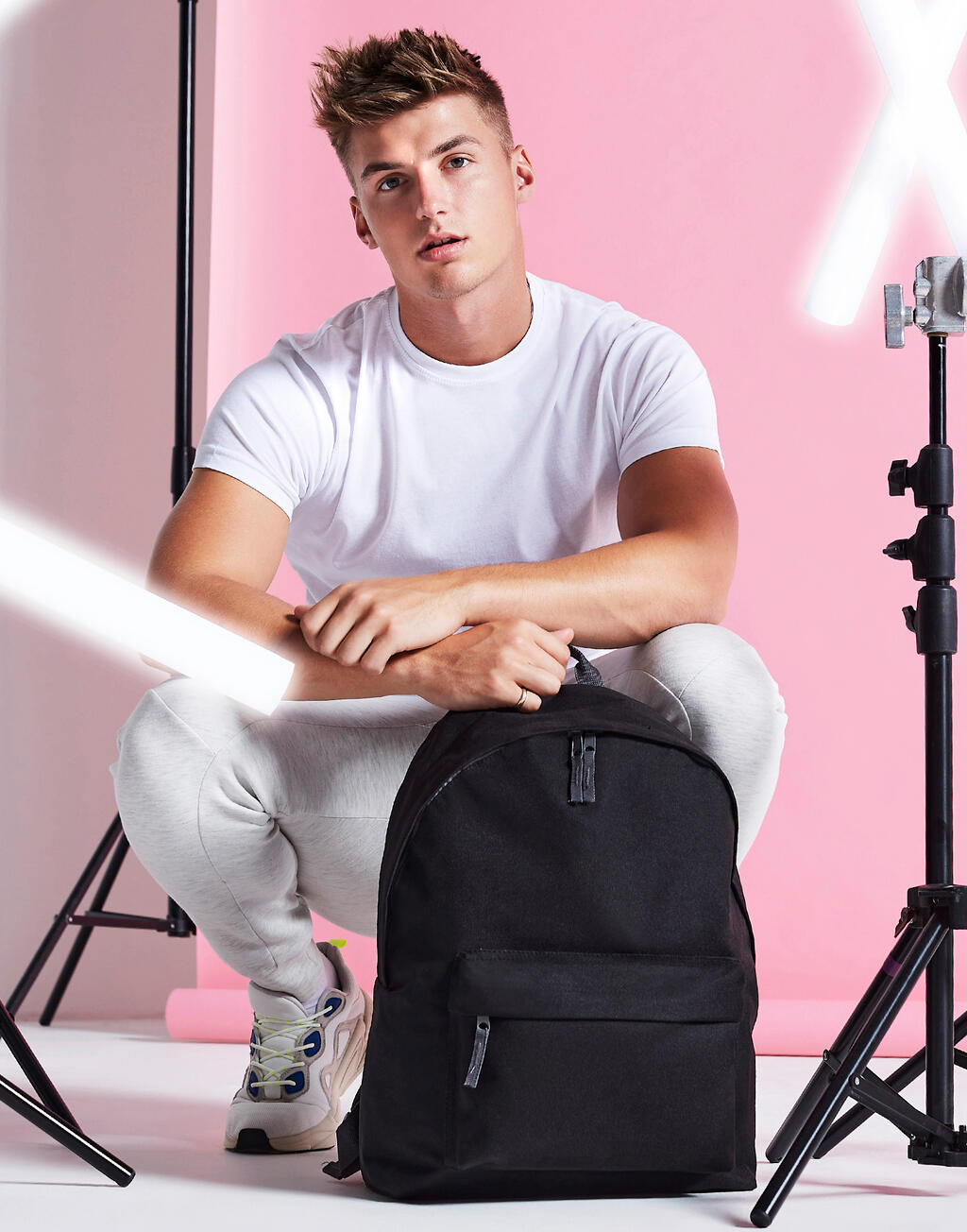 Maxi Fashion Backpack in Farbe Black