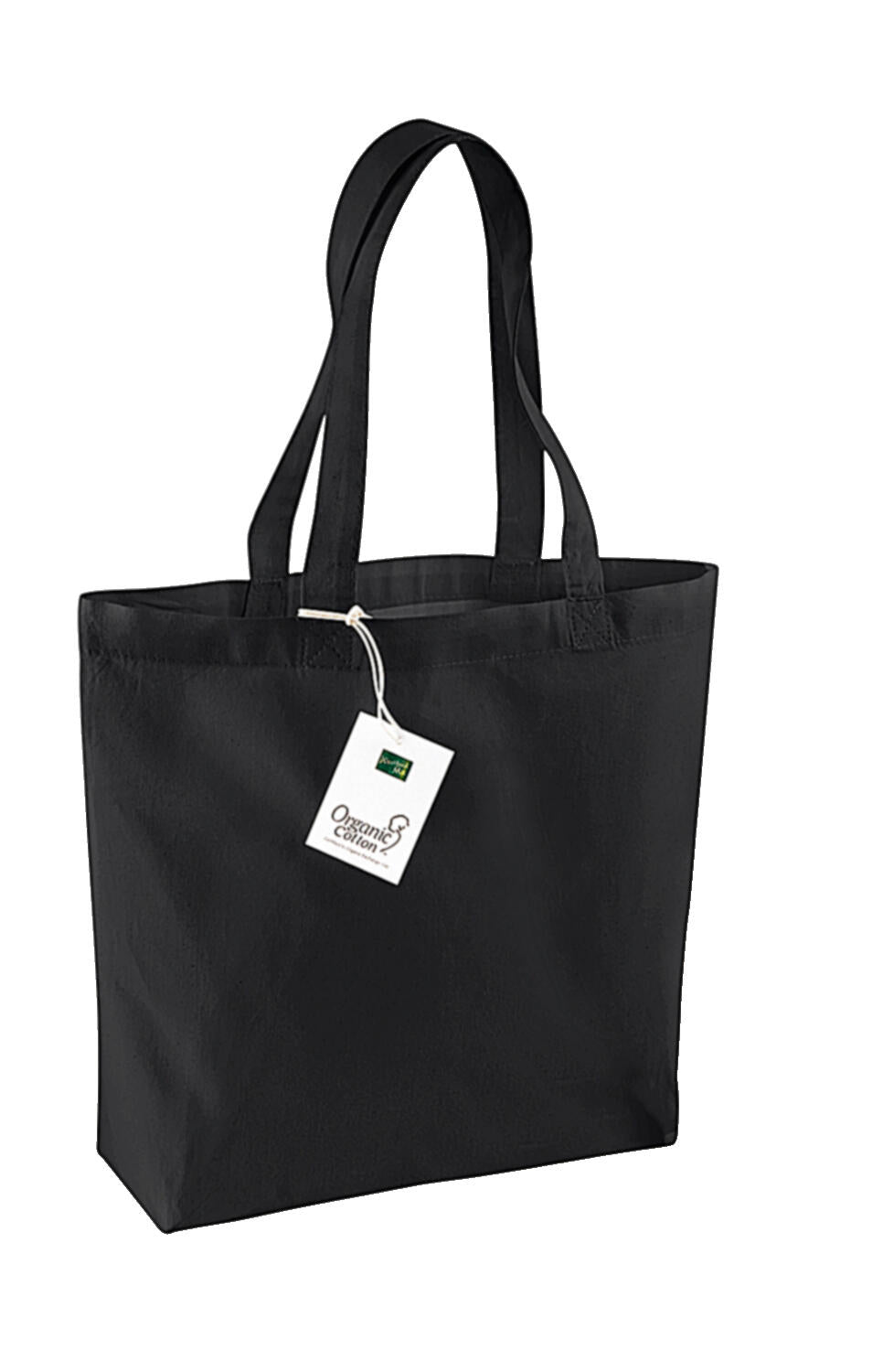 Organic Cotton Shopper in Farbe Black