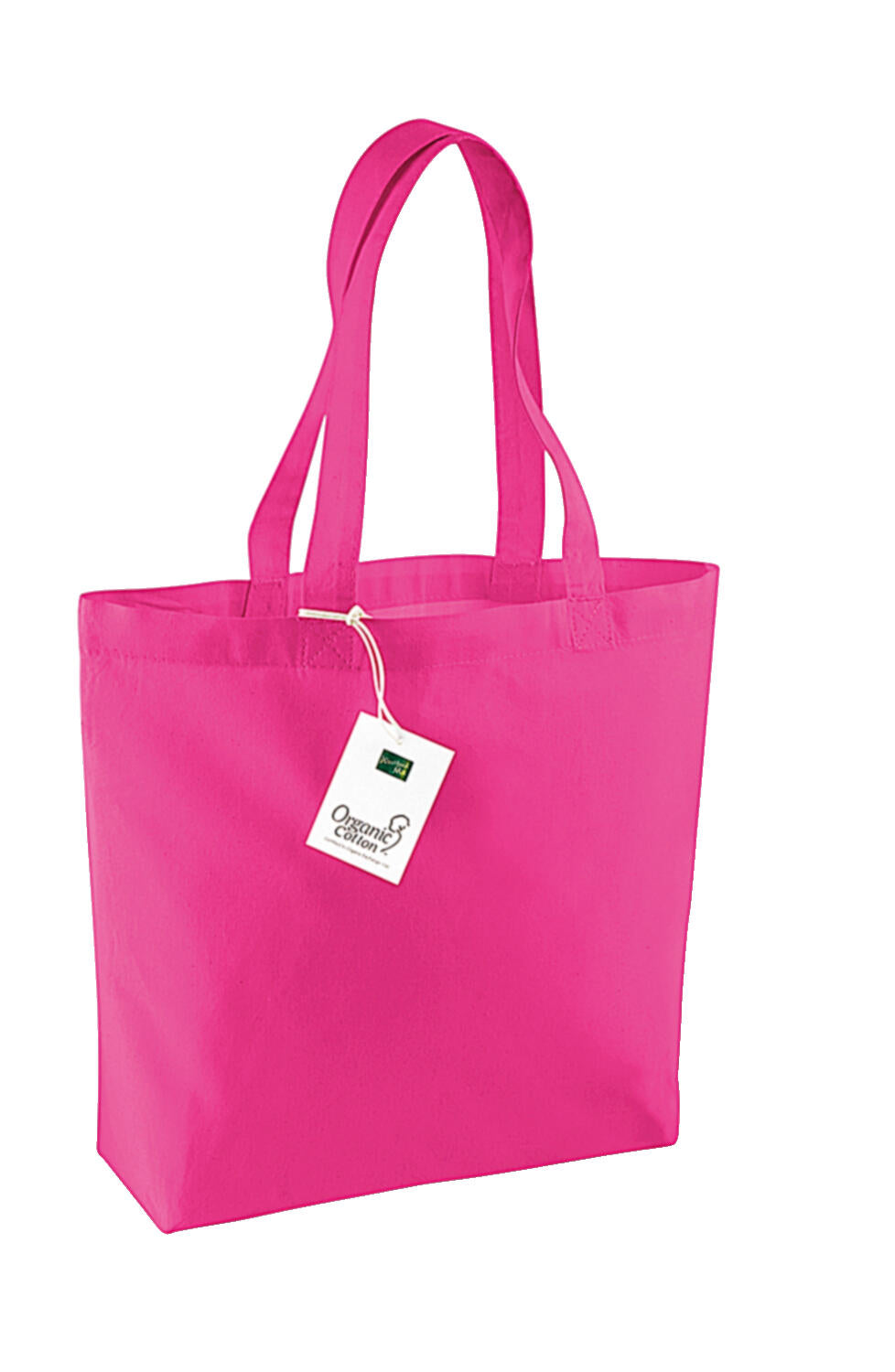 Organic Cotton Shopper in Farbe Fuchsia