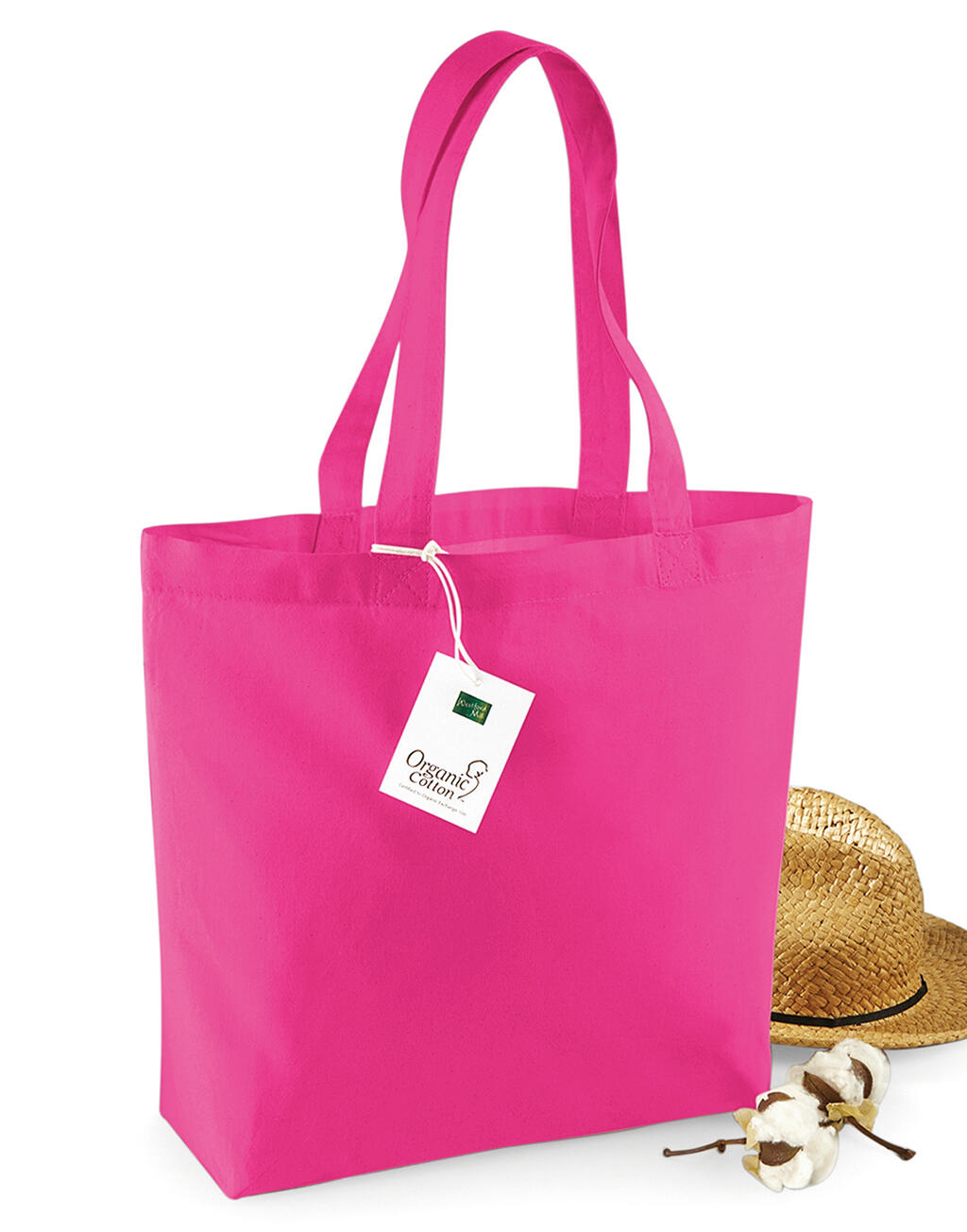 Organic Cotton Shopper in Farbe White