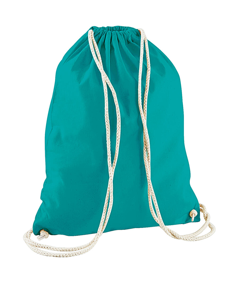 Cotton Gymsac in Farbe Emerald