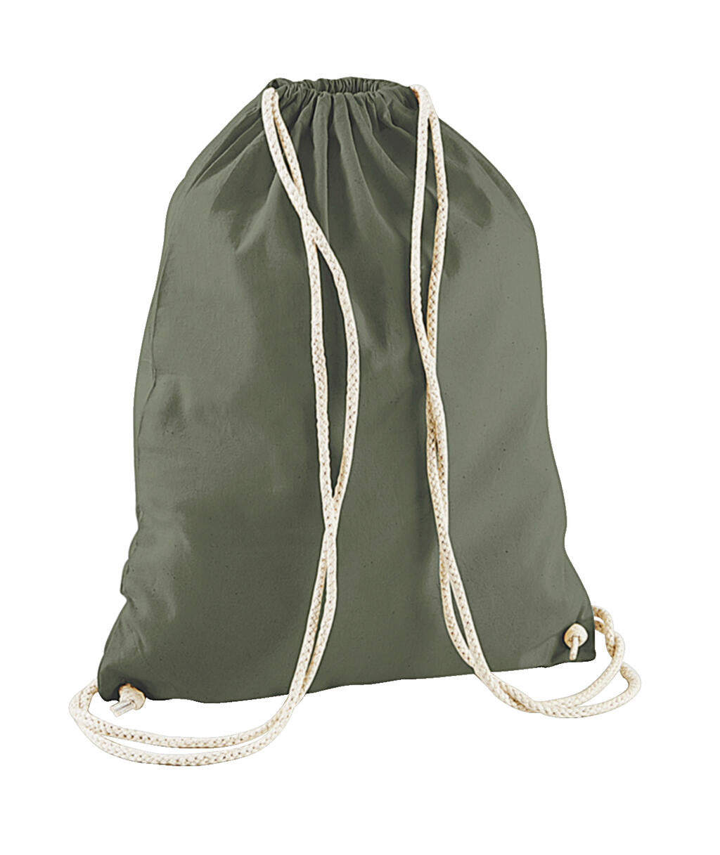 Cotton Gymsac in Farbe Olive