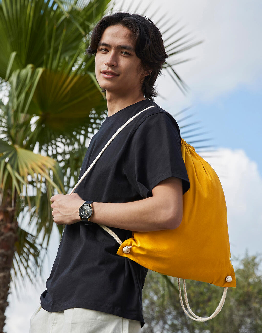 Cotton Gymsac in Farbe White