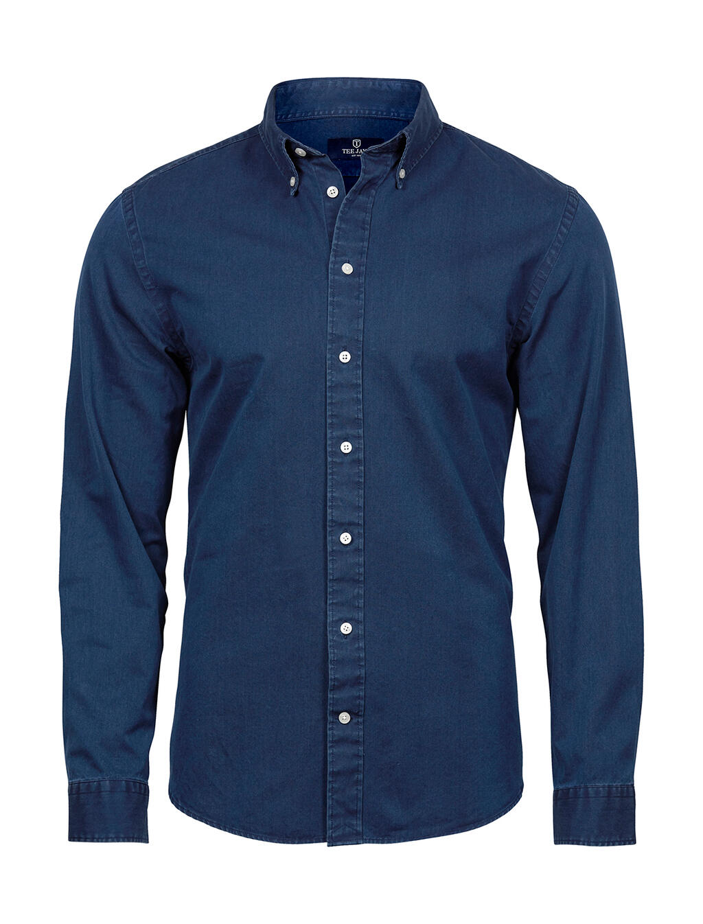 Casual Twill Shirt in Farbe Indigo