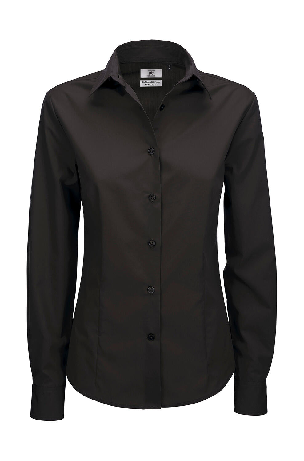 Smart LSL/women Poplin Shirt in Farbe Black