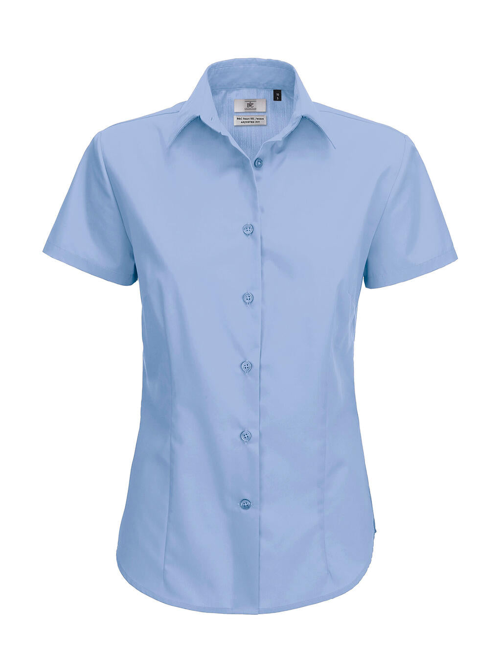 Smart SSL/women Poplin Shirt in Farbe Business Blue