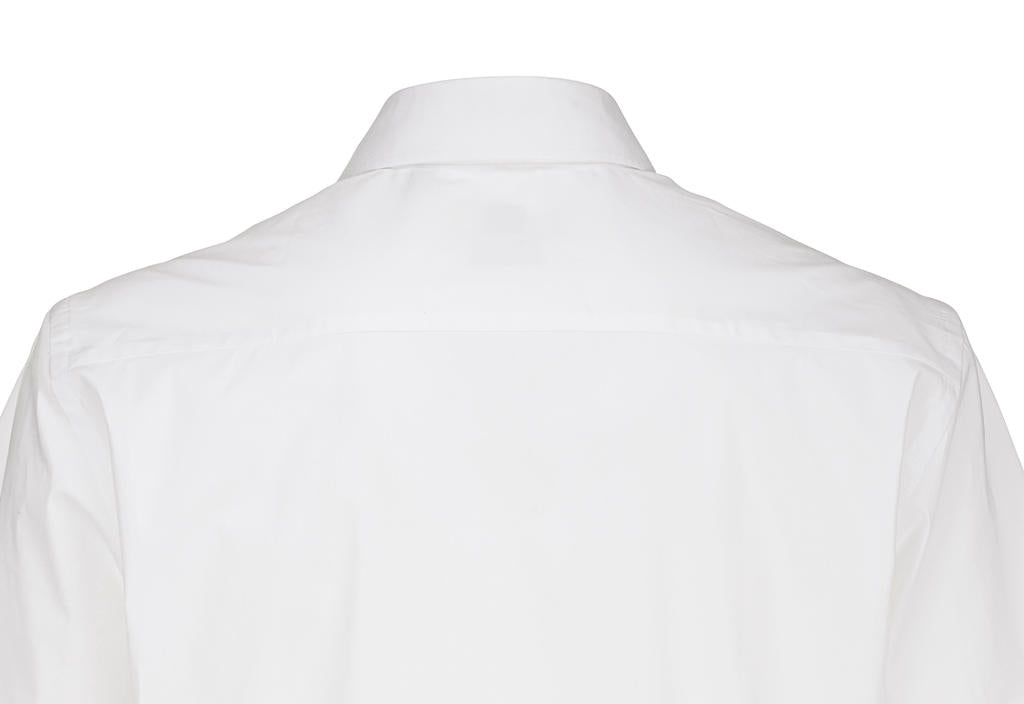 Black Tie SSL/men Poplin Shirt in Farbe White