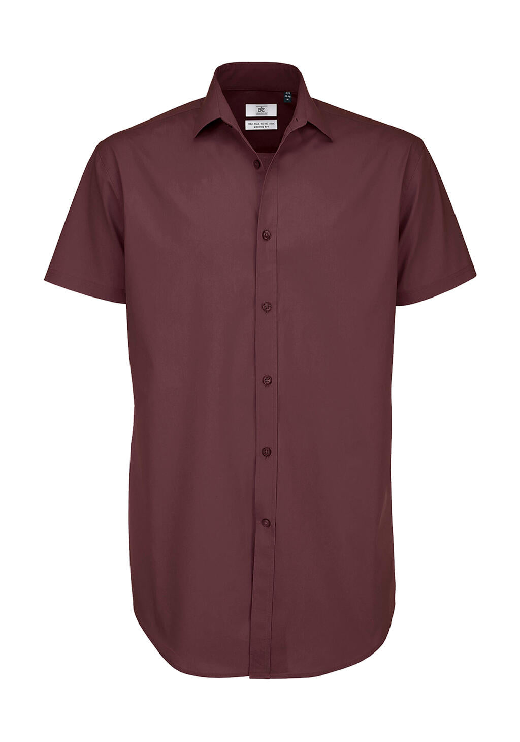 Black Tie SSL/men Poplin Shirt in Farbe Luxurious Red