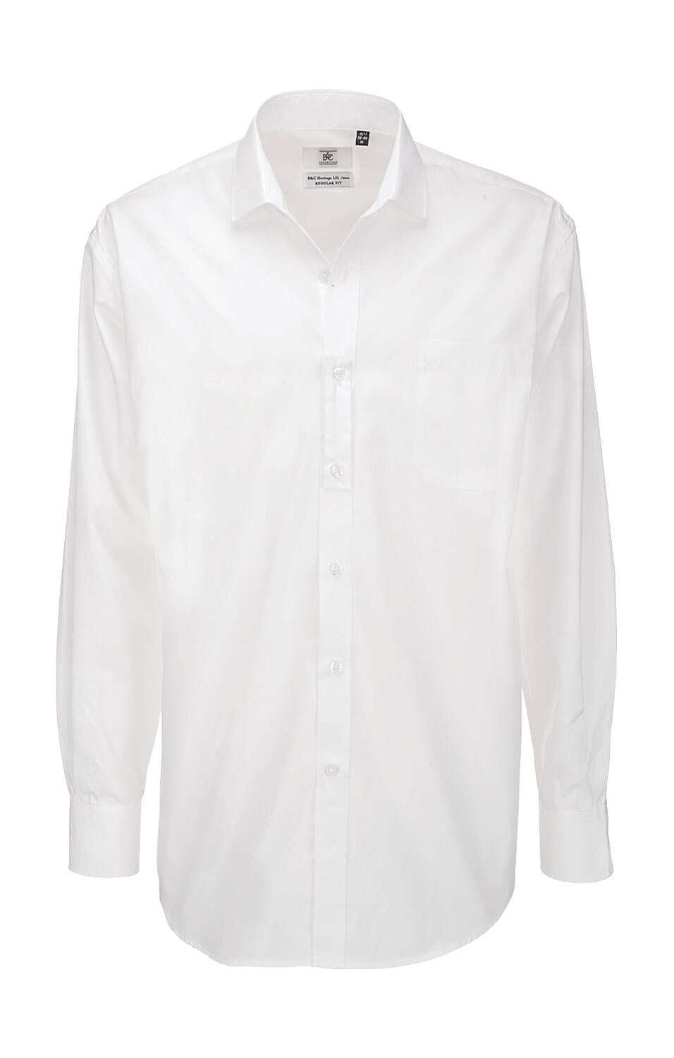 Heritage LSL/men Poplin Shirt in Farbe White