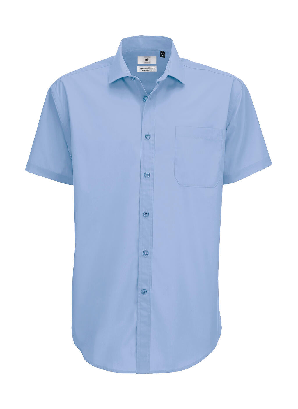 Smart SSL/men Poplin Shirt in Farbe Business Blue