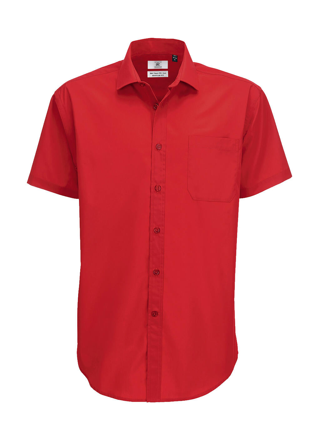 Smart SSL/men Poplin Shirt in Farbe Deep Red