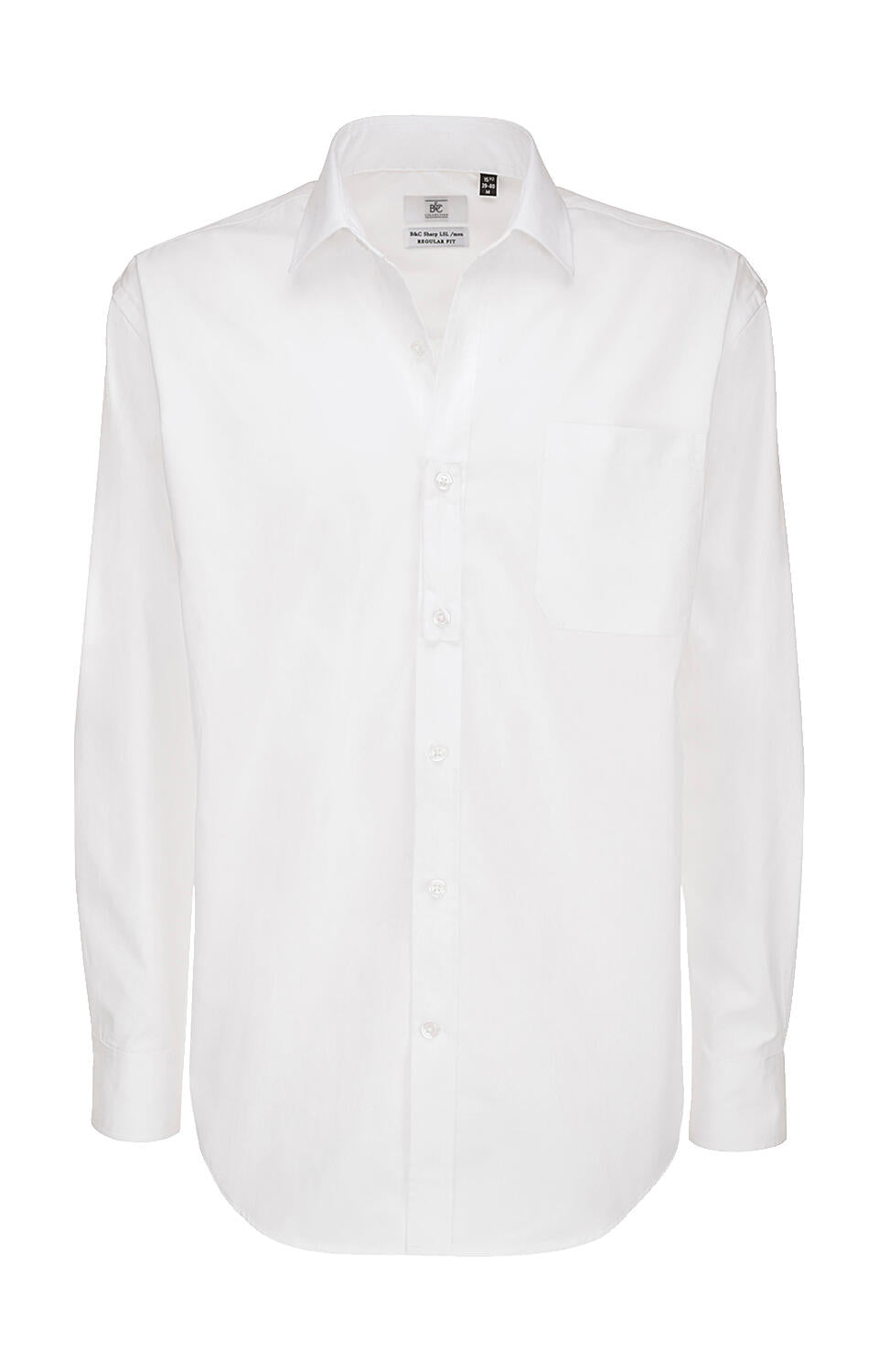 Sharp LSL/men Twill Shirt in Farbe White
