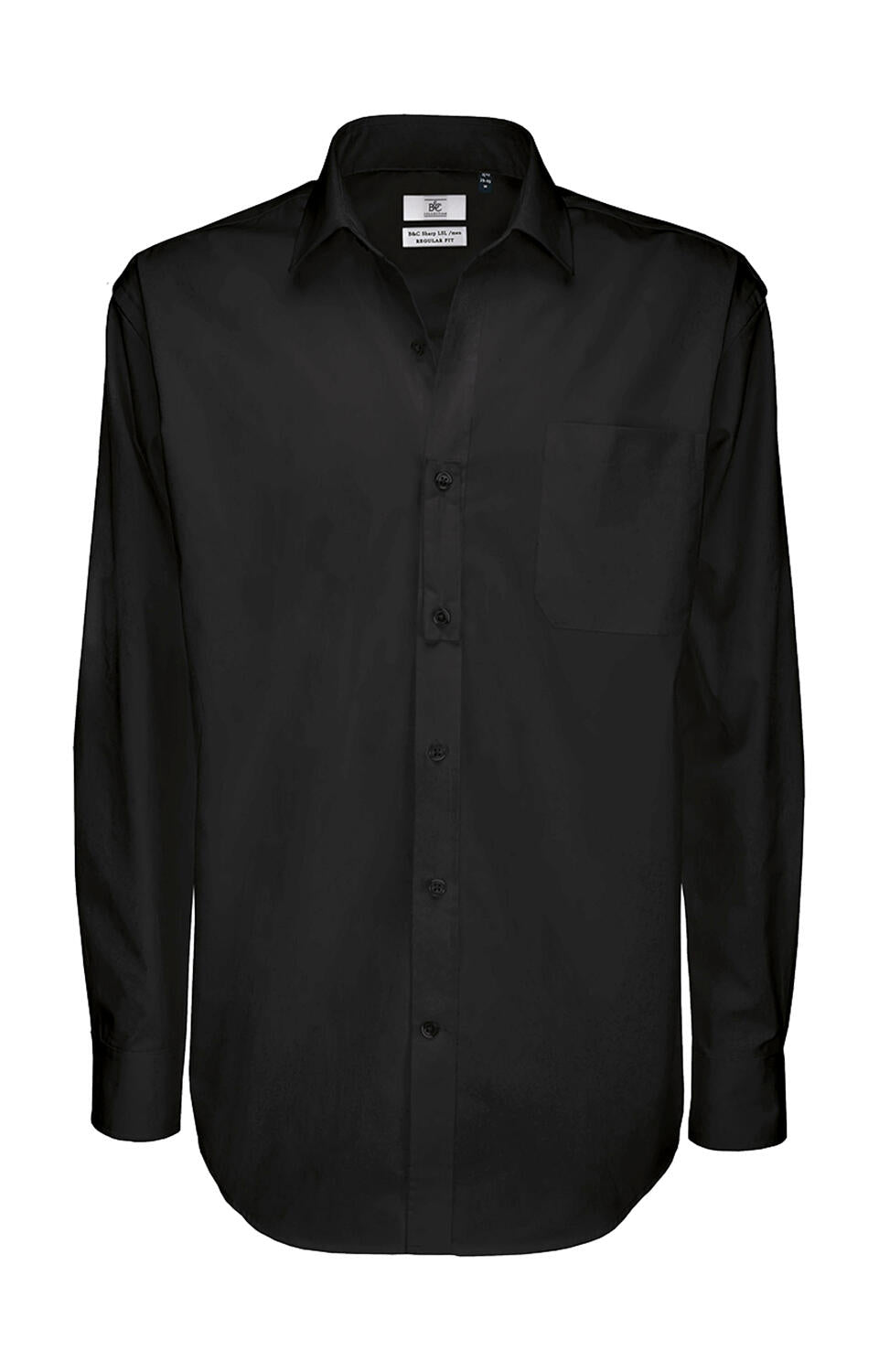 Sharp LSL/men Twill Shirt in Farbe Black