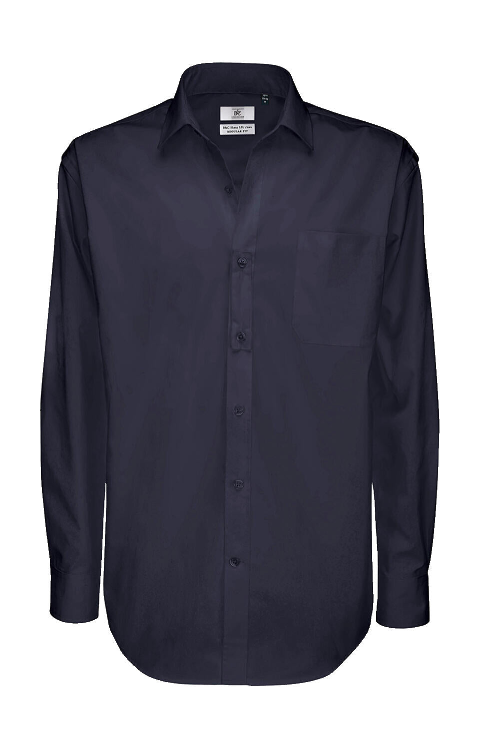 Sharp LSL/men Twill Shirt in Farbe Navy