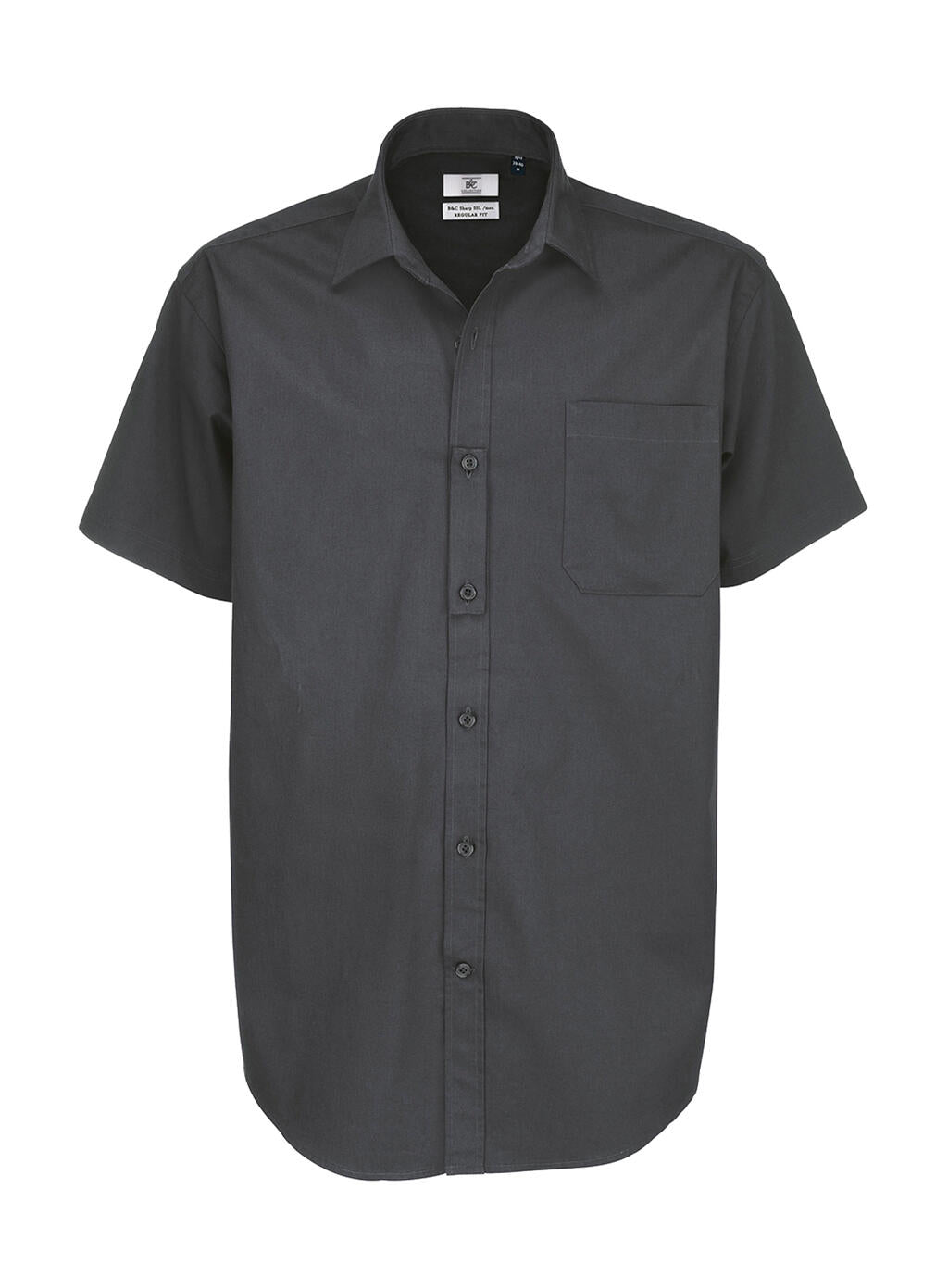 Sharp SSL/men Twill Shirt in Farbe Dark Grey