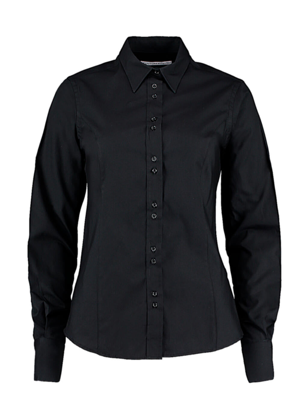 Women's Tailored Fit City Shirt in Farbe Black