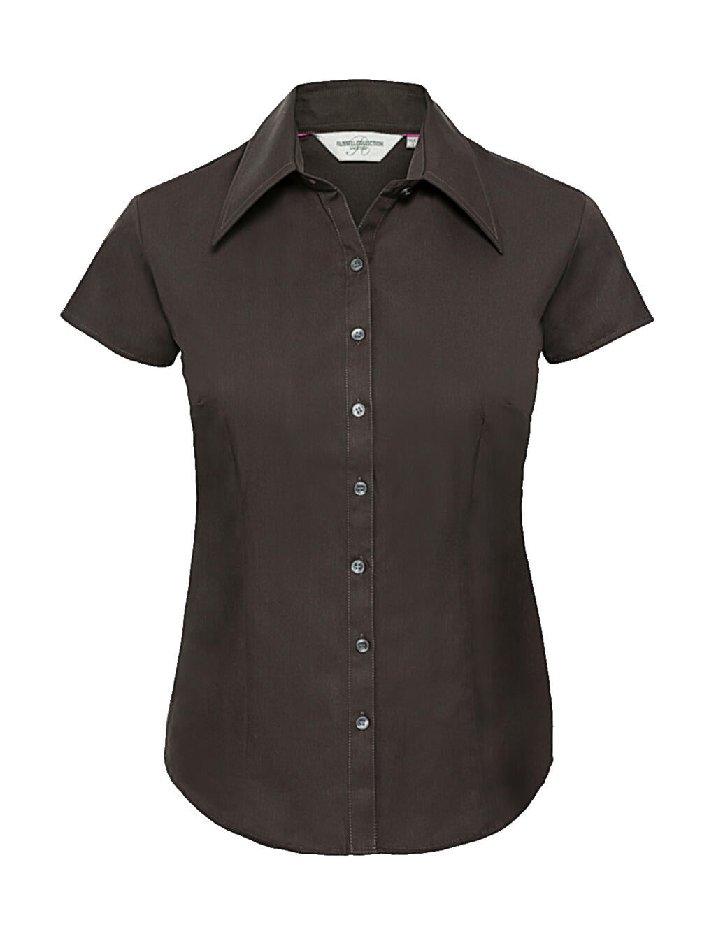 Ladies' Tencel® Fitted Shirt in Farbe Chocolate
