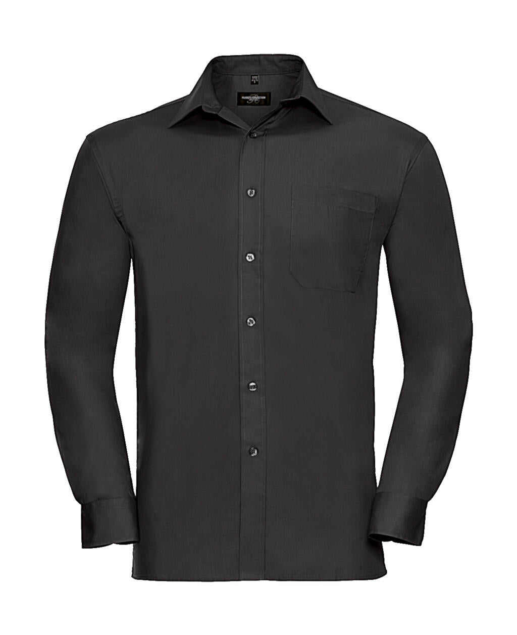 Cotton Poplin Shirt LS in Farbe Black