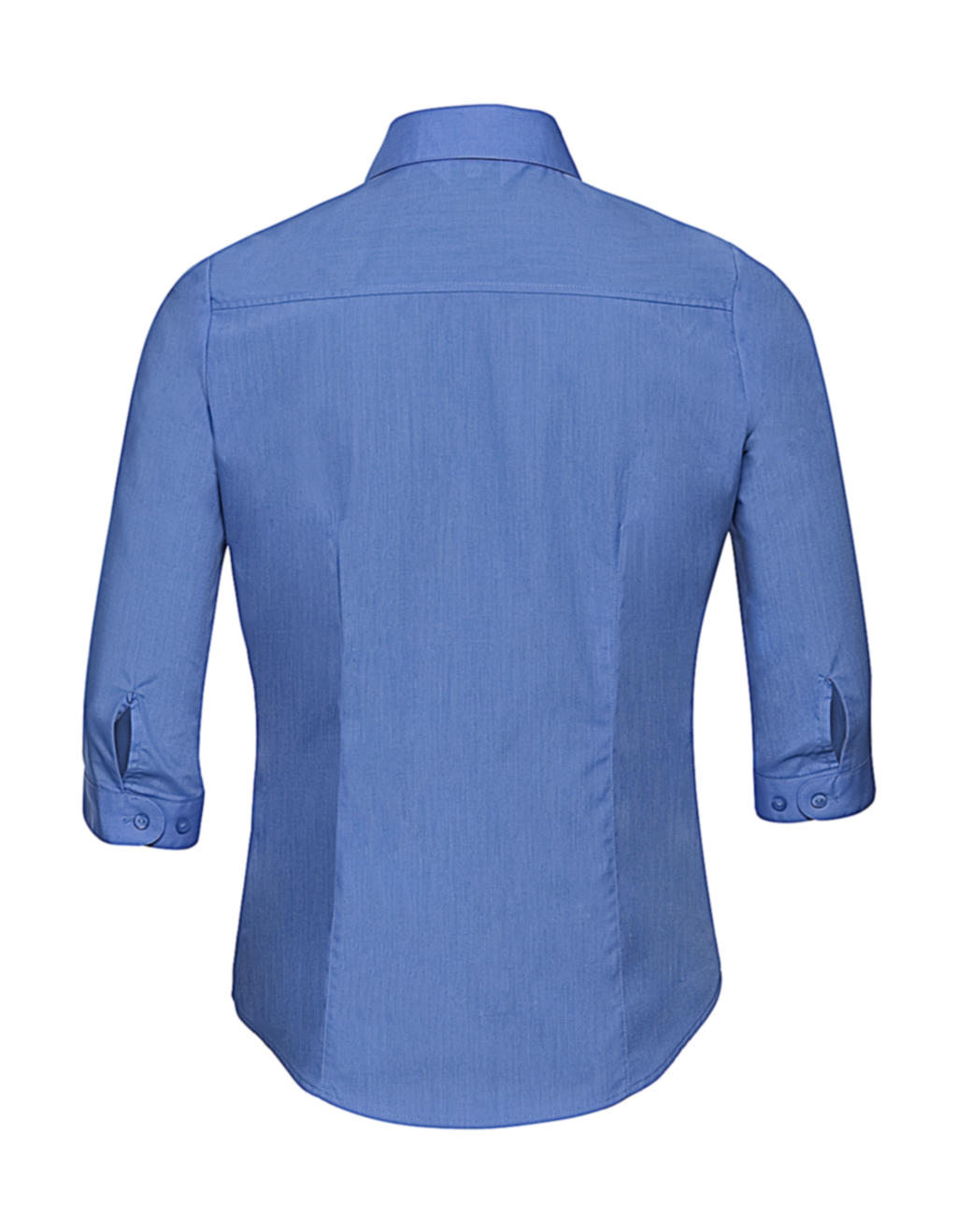 3/4 sleeve Poplin Shirt in Farbe White