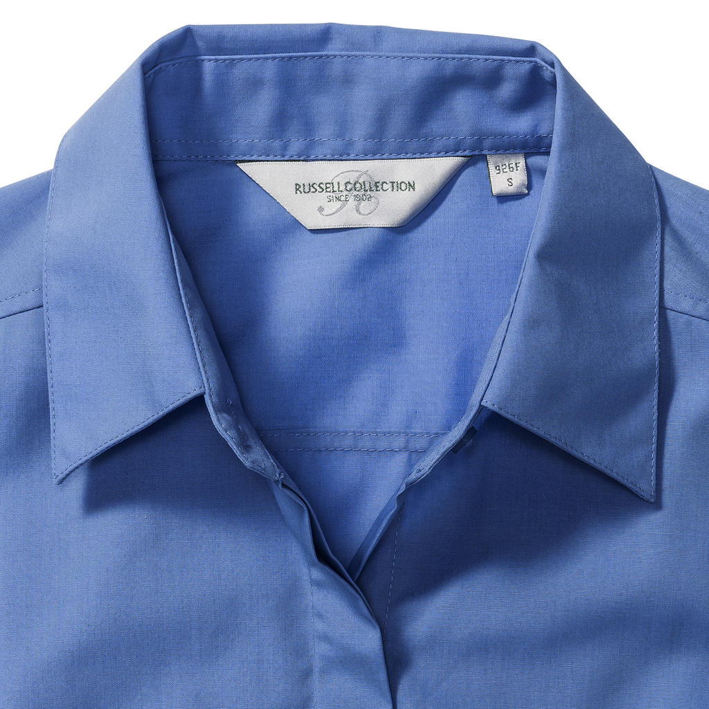 3/4 sleeve Poplin Shirt in Farbe White