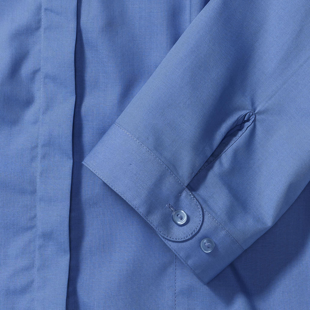 3/4 sleeve Poplin Shirt in Farbe White