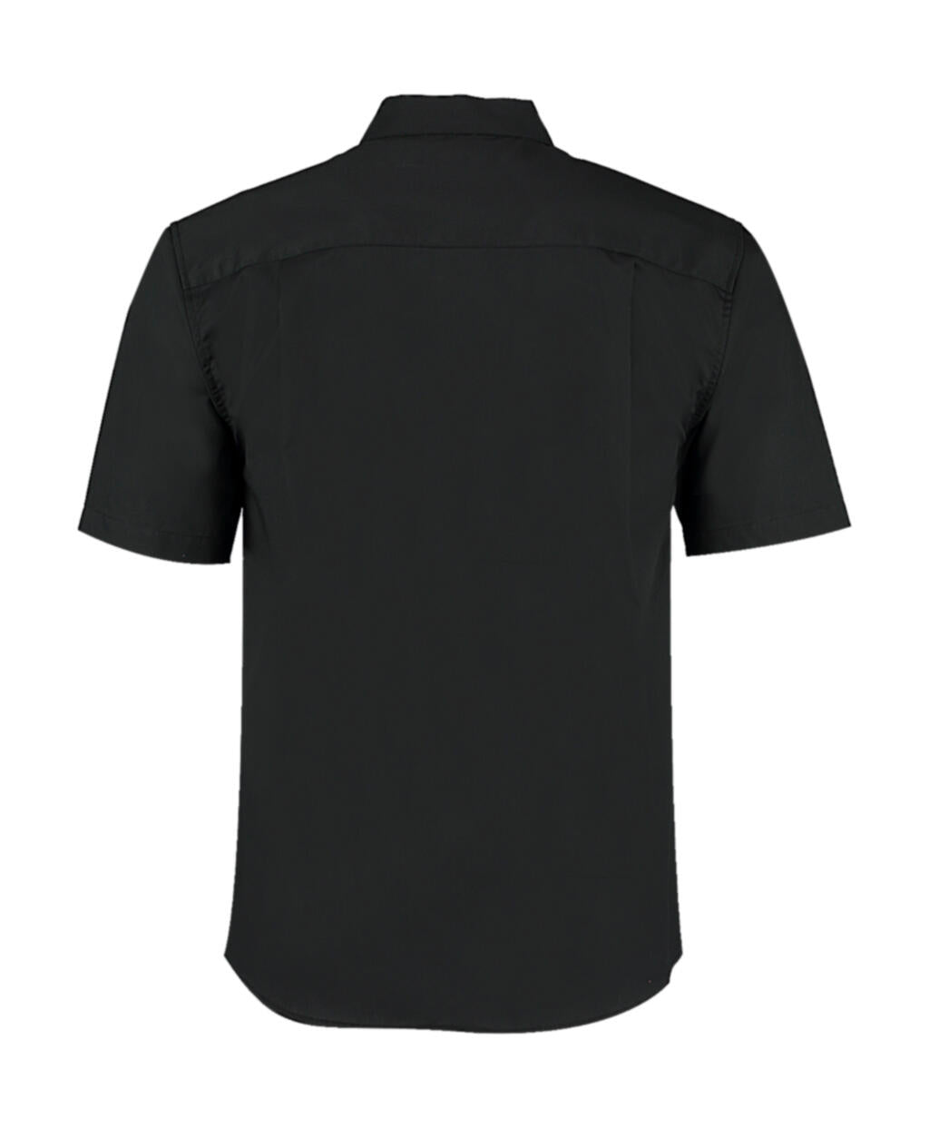 Tailored Fit Mandarin Collar Shirt SSL in Farbe Black