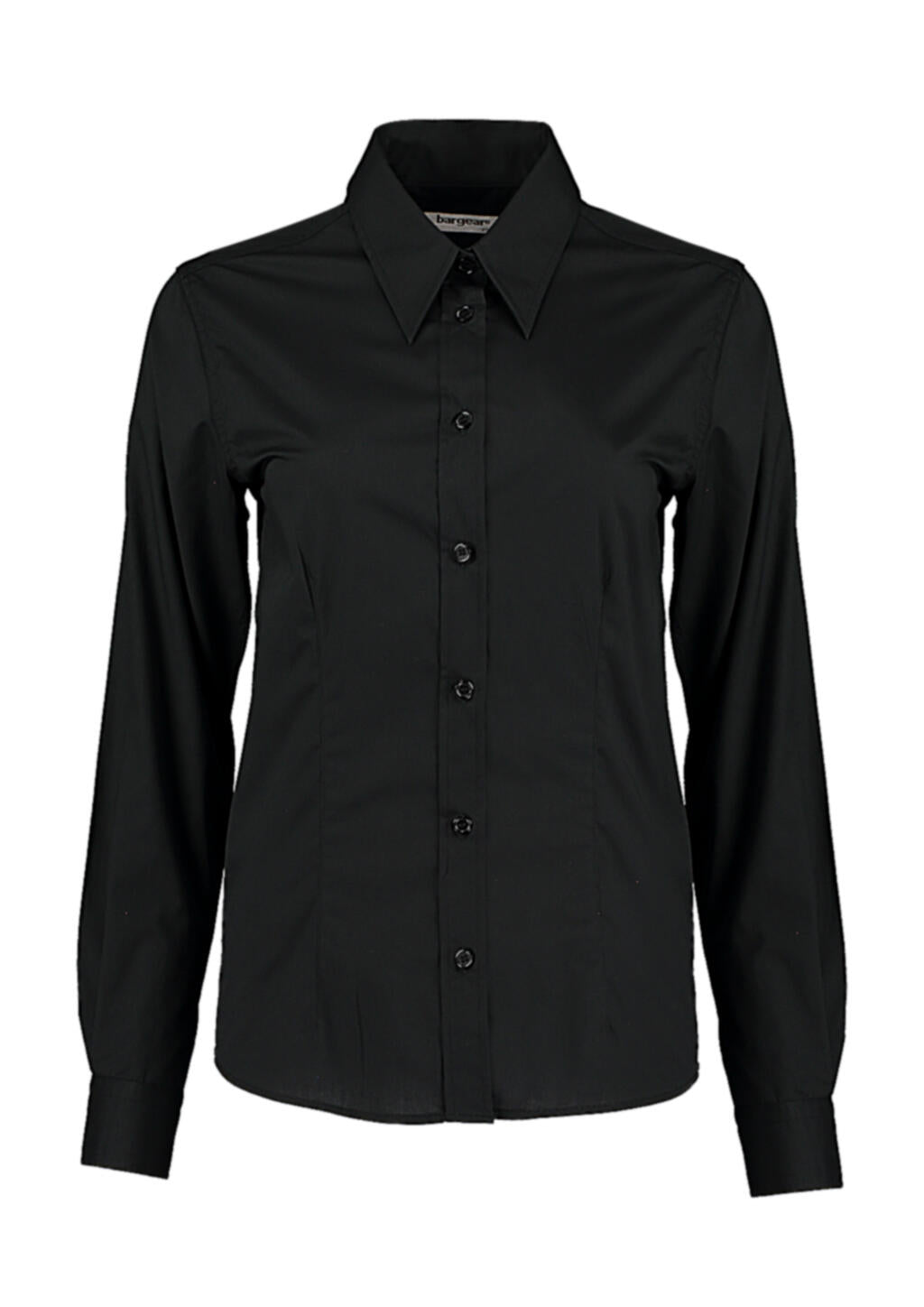 Women's Tailored Fit Shirt in Farbe Black