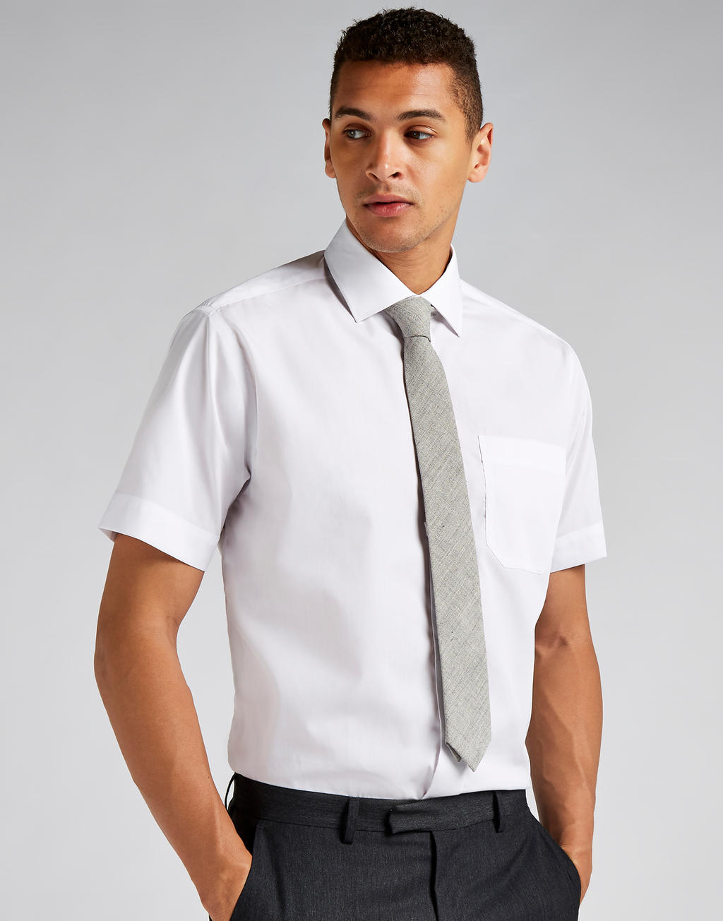 Classic Fit Non Iron Shirt SSL in Farbe White