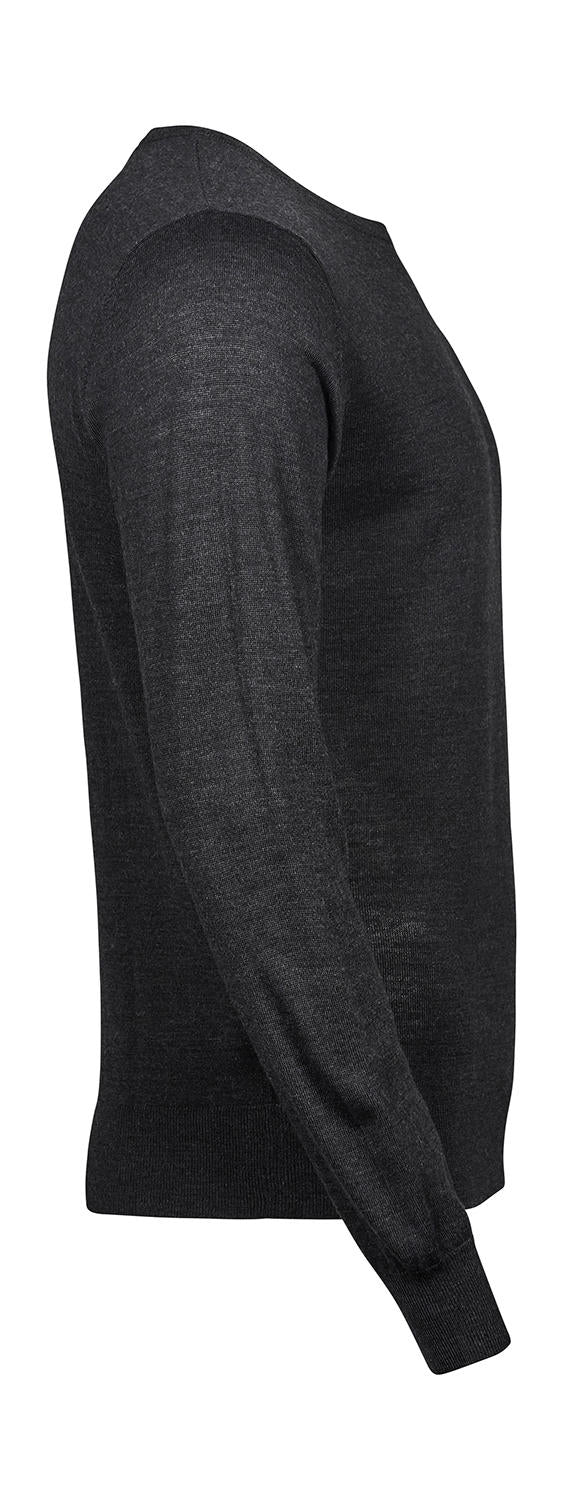Men's Crew Neck Sweater in Farbe Black