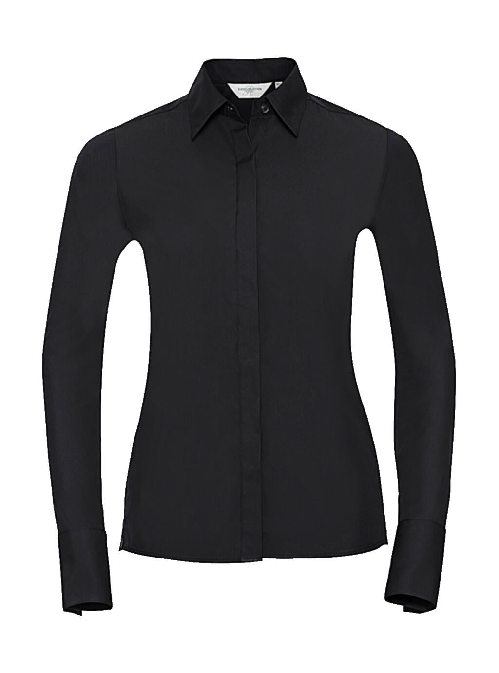 Ladies' LS Ultimate Stretch Shirt in Farbe Black