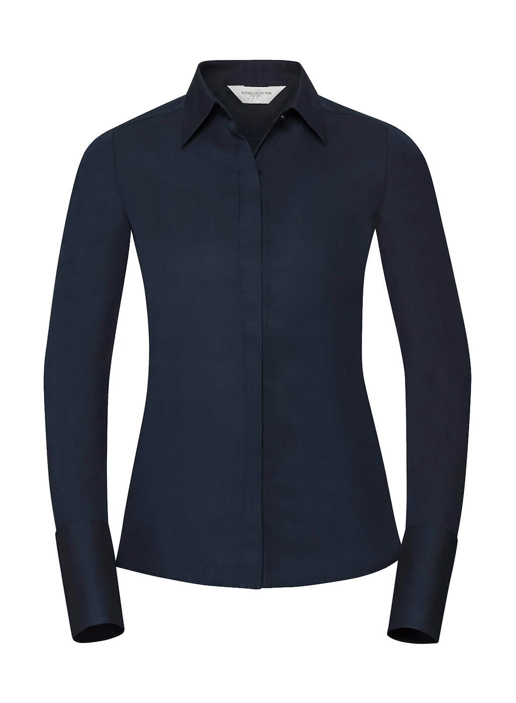 Ladies' LS Ultimate Stretch Shirt in Farbe Bright Navy