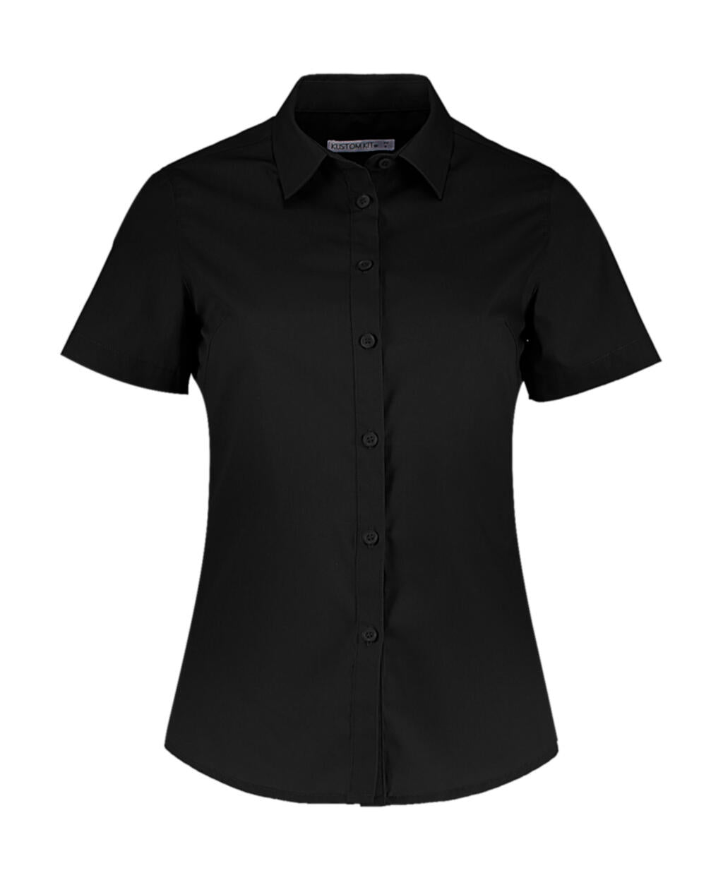 Women's Tailored Fit Poplin Shirt SSL in Farbe Black