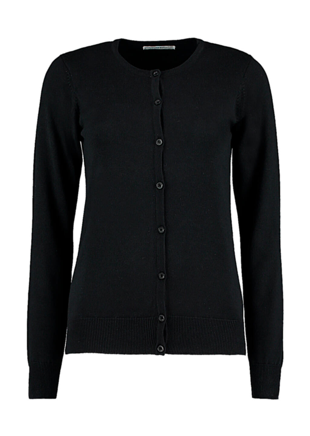Women's Classic Fit Arundel Crew Neck Cardigan in Farbe Black