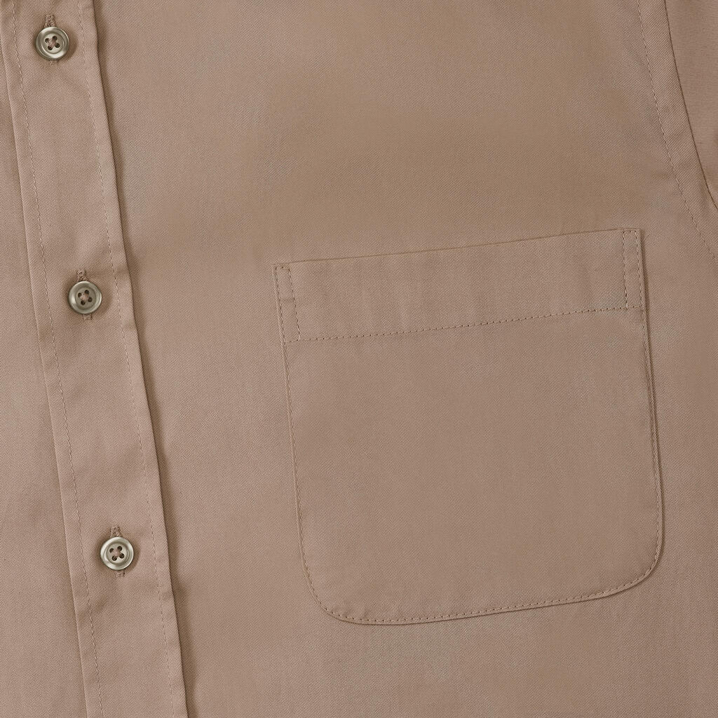 Long Sleeve Classic Twill Shirt in Farbe White