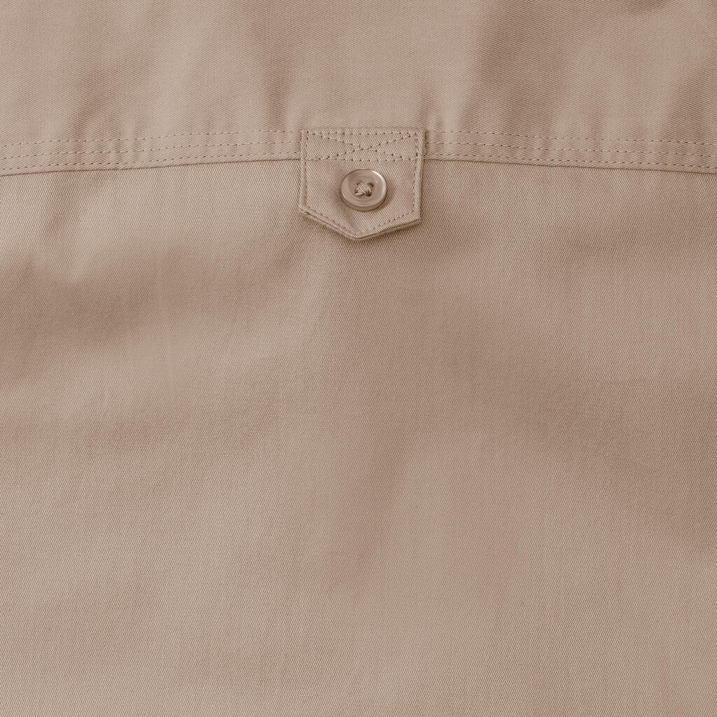 Short Sleeve Classic Twill Shirt in Farbe White