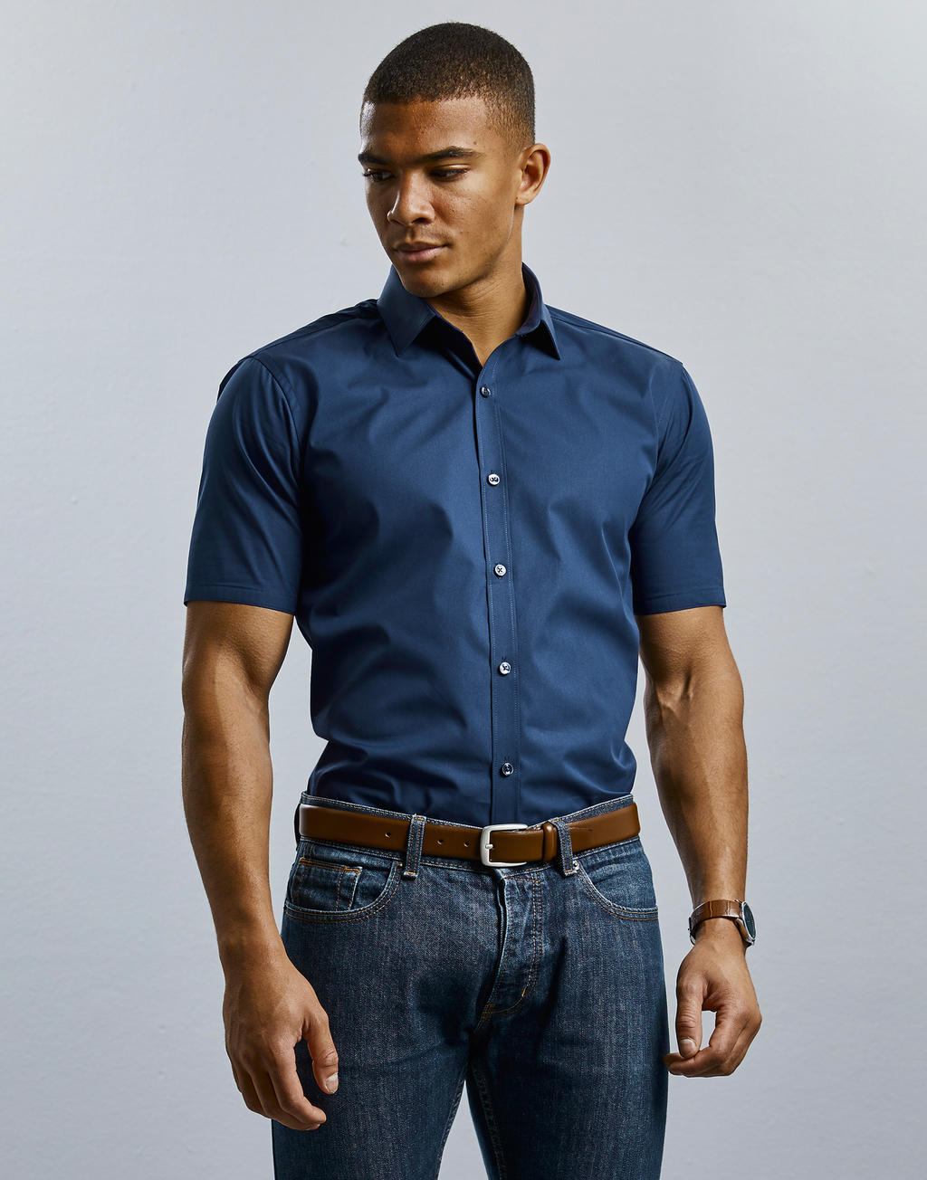 Men's Ultimate Stretch Shirt in Farbe White