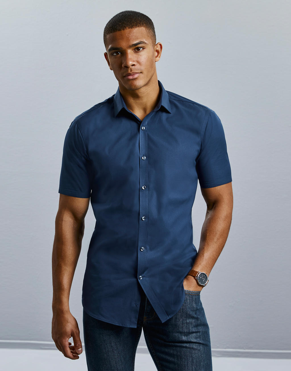 Men's Ultimate Stretch Shirt in Farbe White