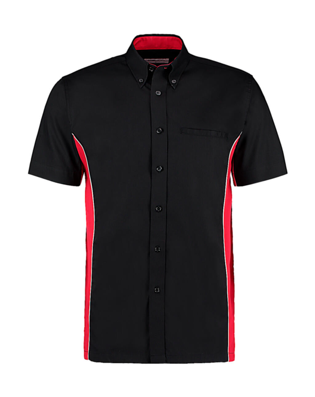 Classic Fit Sportsman Shirt SSL in Farbe Black/Red/White