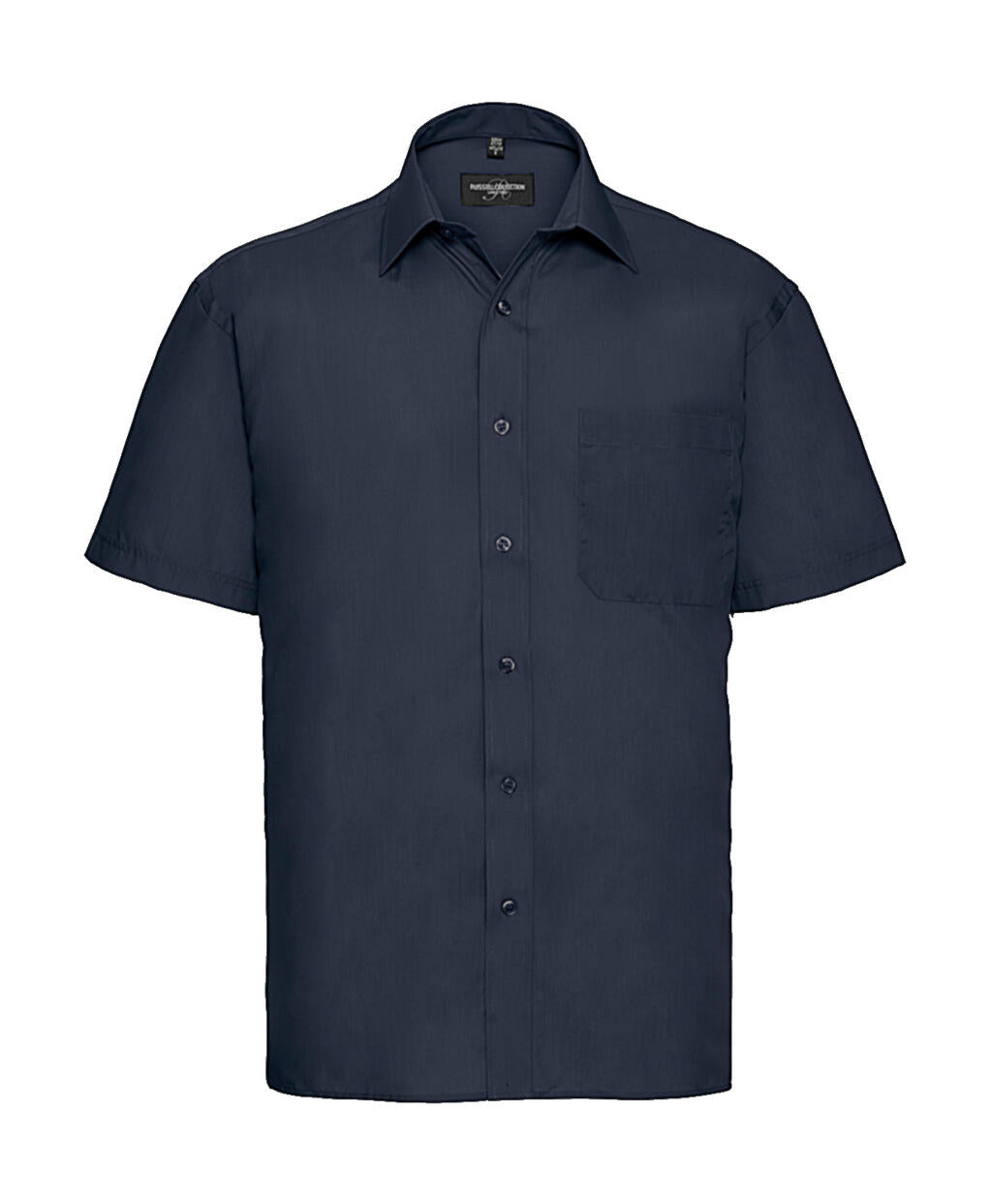 Poplin Shirt in Farbe French Navy