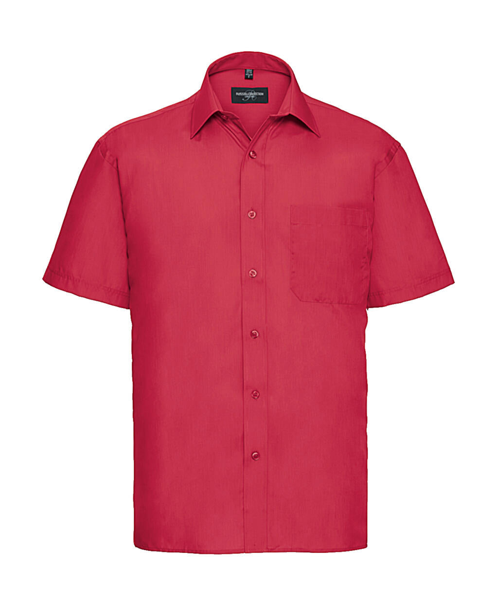 Poplin Shirt in Farbe Classic Red