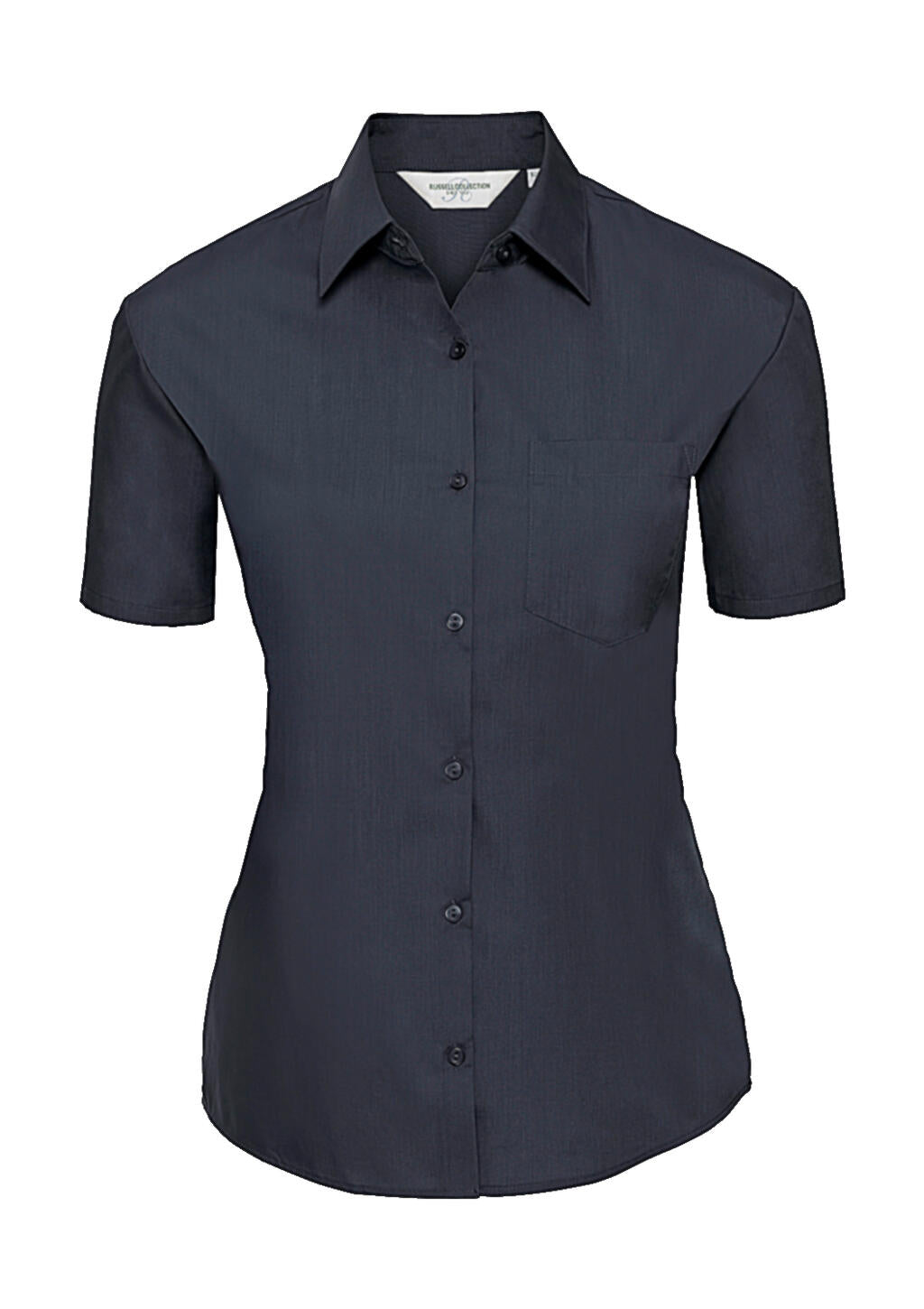 Ladies' Poplin Shirt in Farbe French Navy
