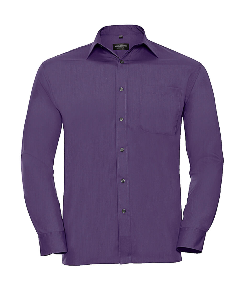 Poplin Shirt LS in Farbe Purple