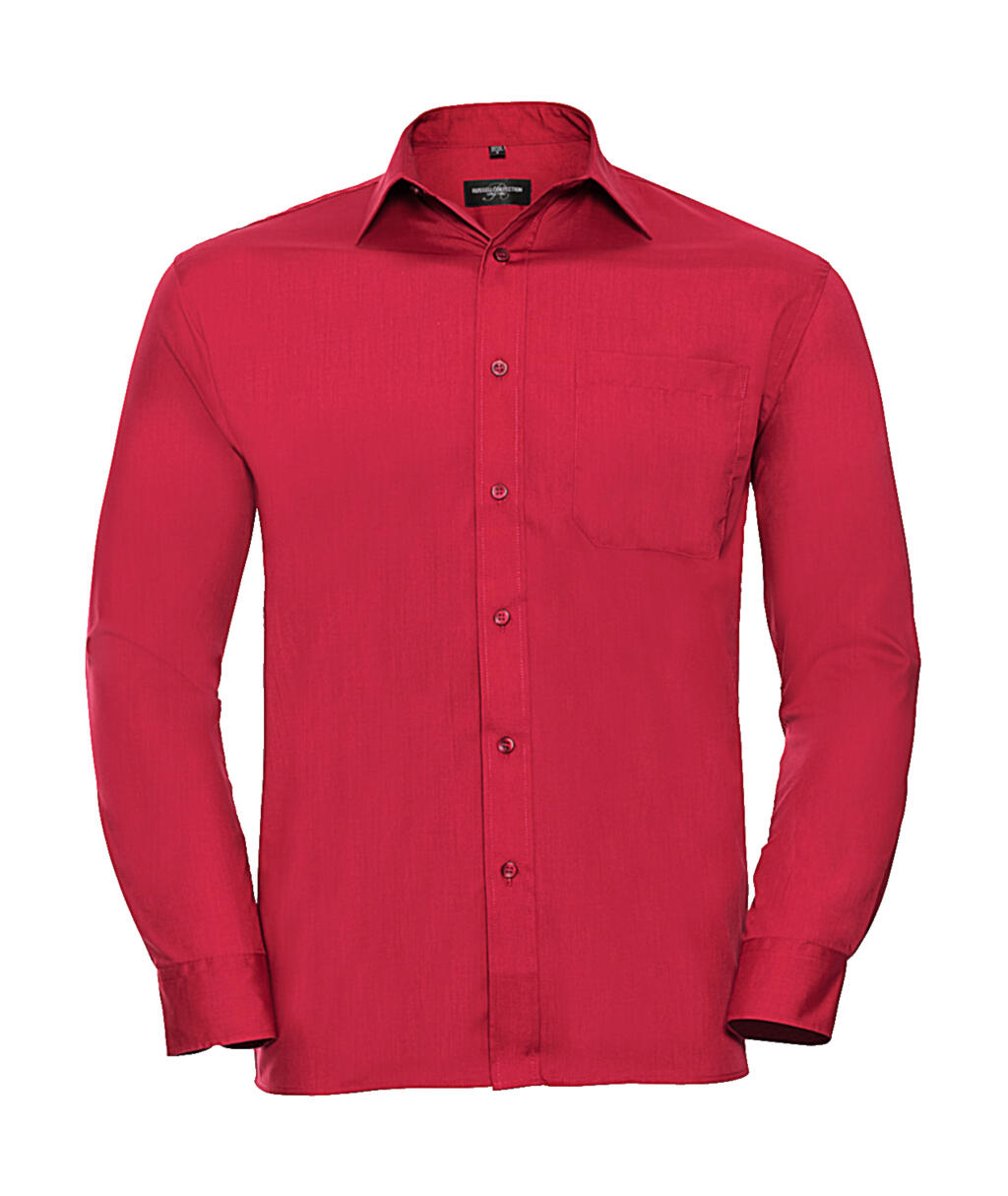 Poplin Shirt LS in Farbe Classic Red