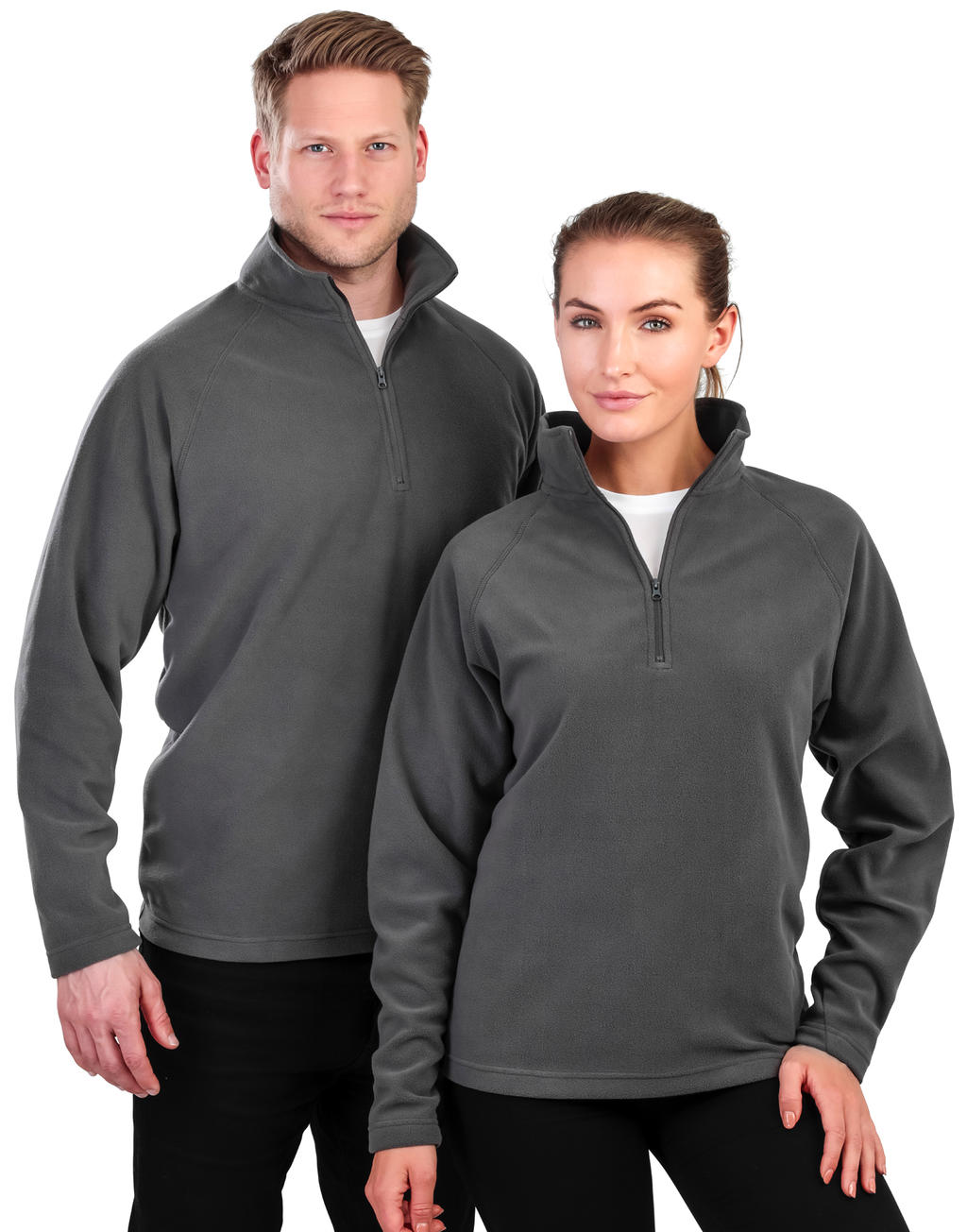 Microfleece Top in Farbe Black