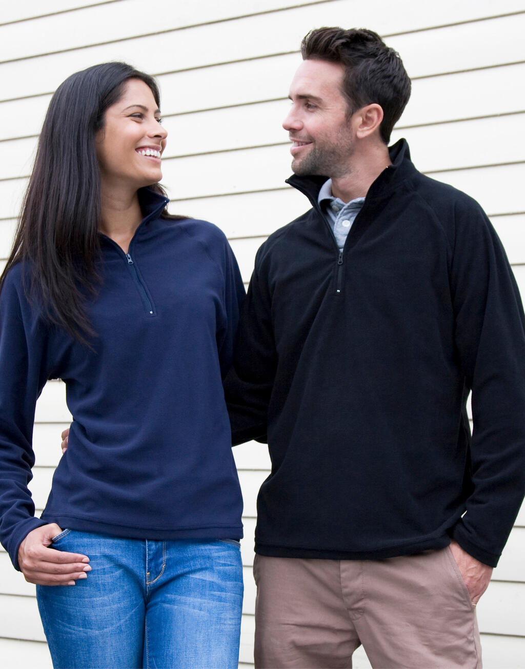 Microfleece Top in Farbe Black